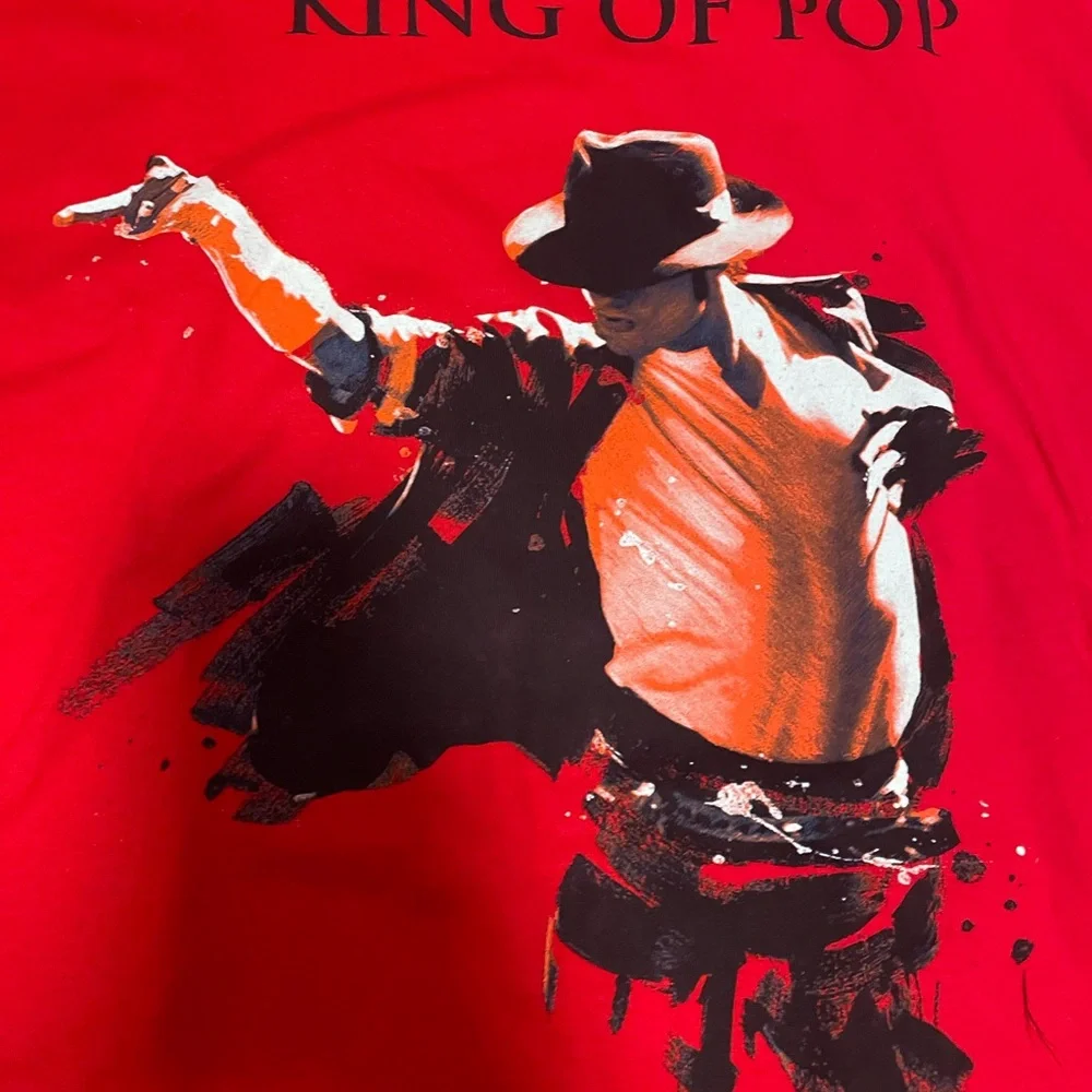 King of Pop London O2 2009 Red Graphic T-Shirt - Picture 5 of 7
